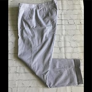 Talbots Girlfriend Chino Size 10 Blue & White